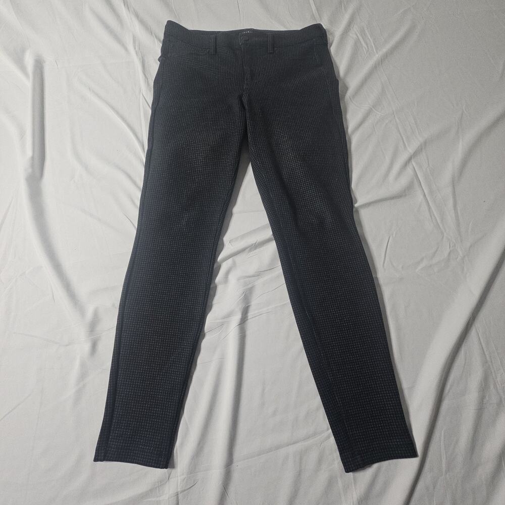 Liverpool Womens 8/29 Black Gray Houndstooth Slim Career Dress Pants Stretch